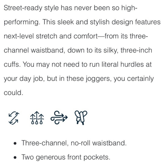 ZYIA Slate Edge Joggers Size Small - Picture 5 of 13